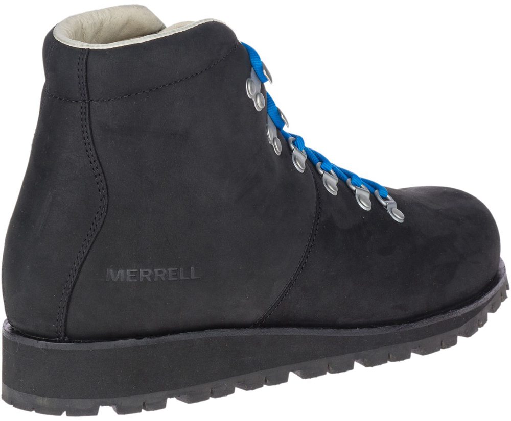 Kozaki Merrell Męskie Czarne - Wilderness Lt Waterproof - 052683-PQE